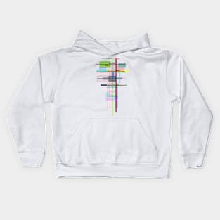 Abstract Space Architecture Pattern COLORFUL Kids Hoodie